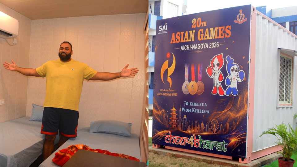 Source-supplied image for: Container rooms to sushi: Indian athletes gear up for Asian Games and Japan