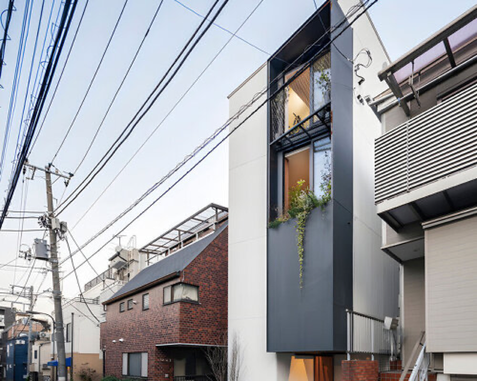 Source-supplied image for: voids and vertical space reinterpret traditional japanese machiya on a compact site in tokyo
